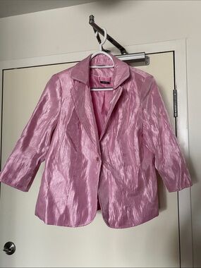 TanJay Shimmery Pink Women's Blazer
